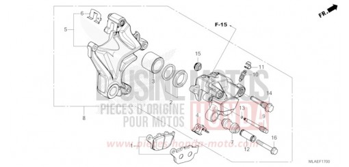ETRIER DE FREIN ARRIERE CMX1100A2R de 2024